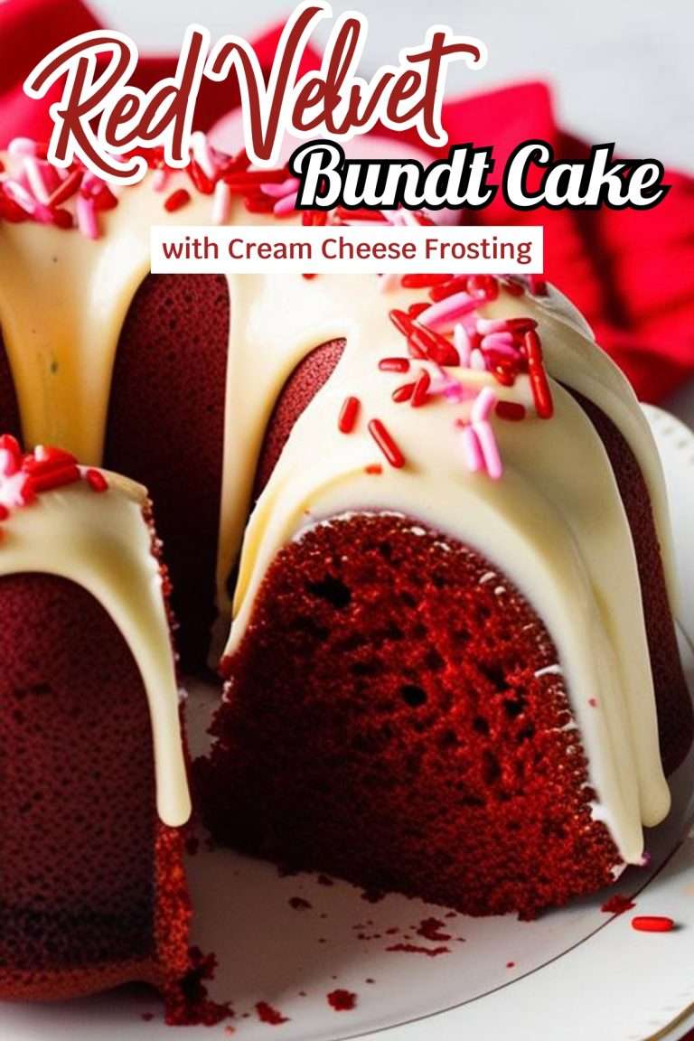Red Velvet Bundt Cake with Cream Cheese Frosting