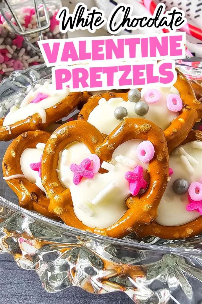 White Chocolate Pretzels for Valentine's Day