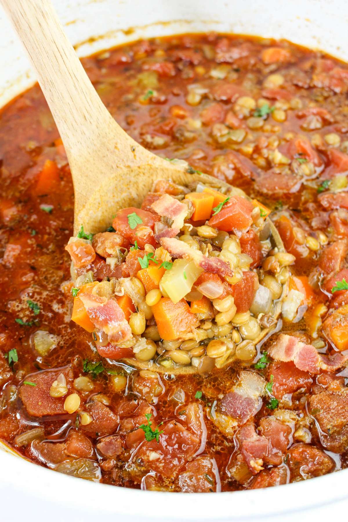 Bacon Lentil Soup