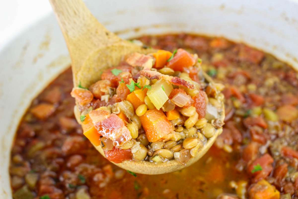 Bacon Lentil Soup