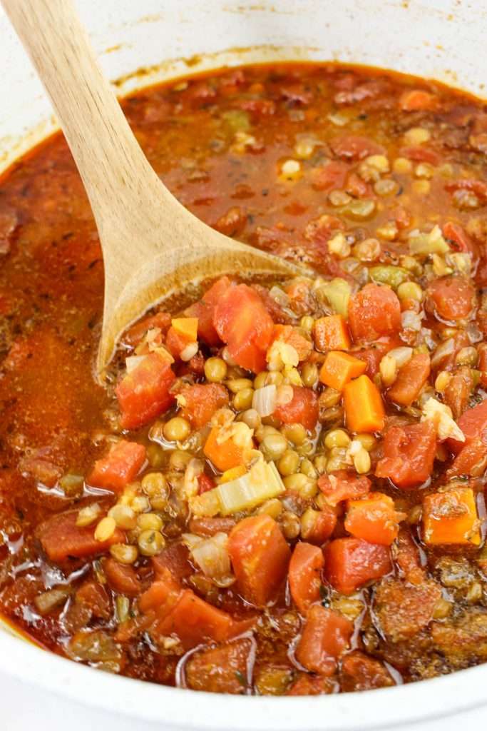 Cook until lentils are tender