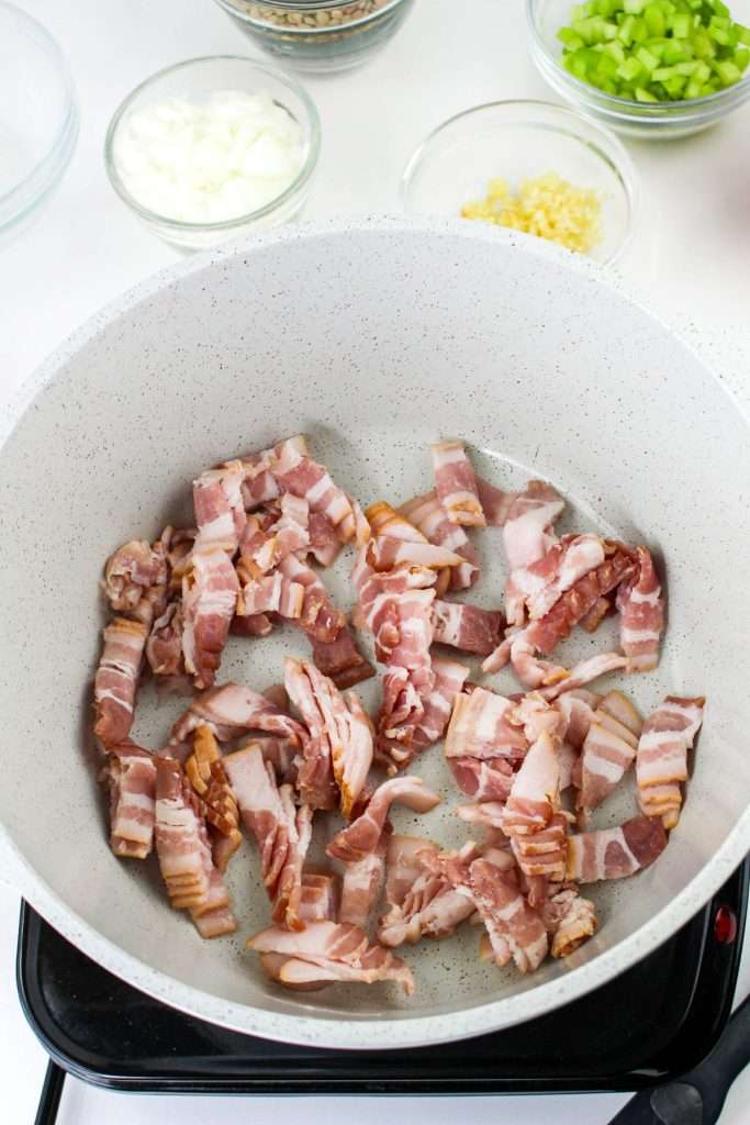 saute the bacon