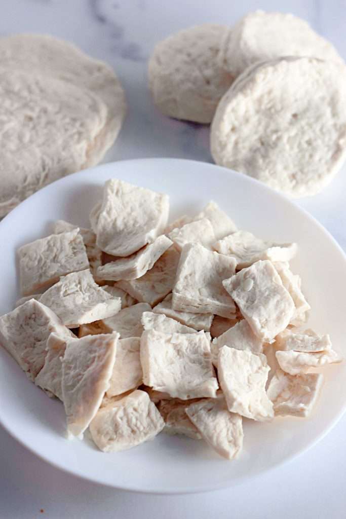 Cut into bite-sized pieces