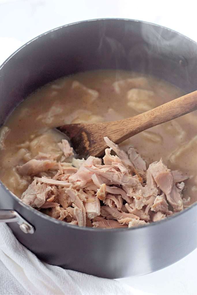 Add the rotisserie chicken