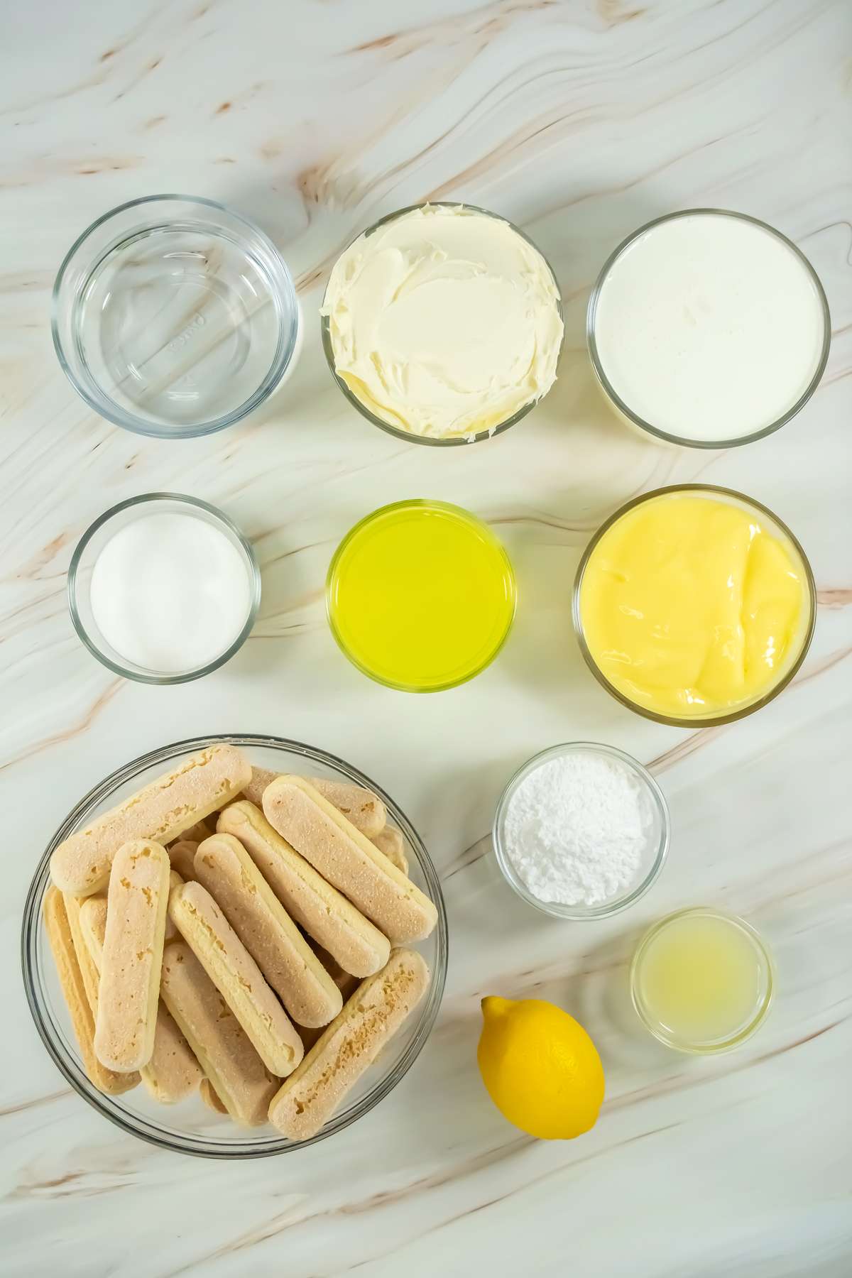 Limoncello Tiramisu Ingredients