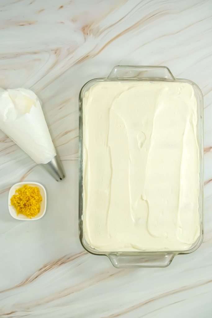 For a pretty presentation, transfer the whipped topping to a piping bag.