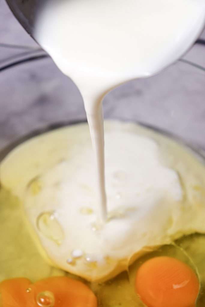 combine wet ingredients in a small bowl