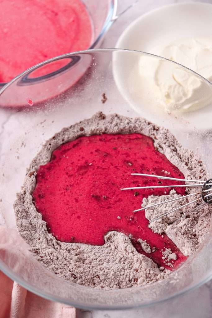 Add red food coloring
