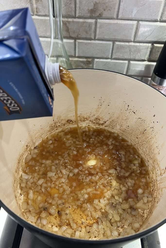 Add beef broth