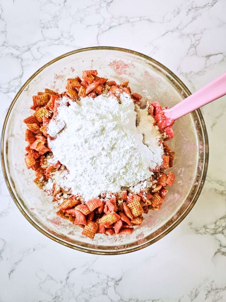 Add powdered sugar and mix again