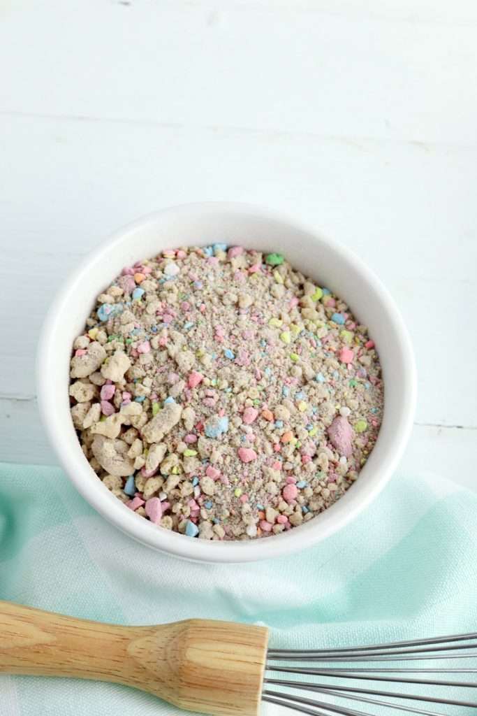 Crush cereal in a food processor