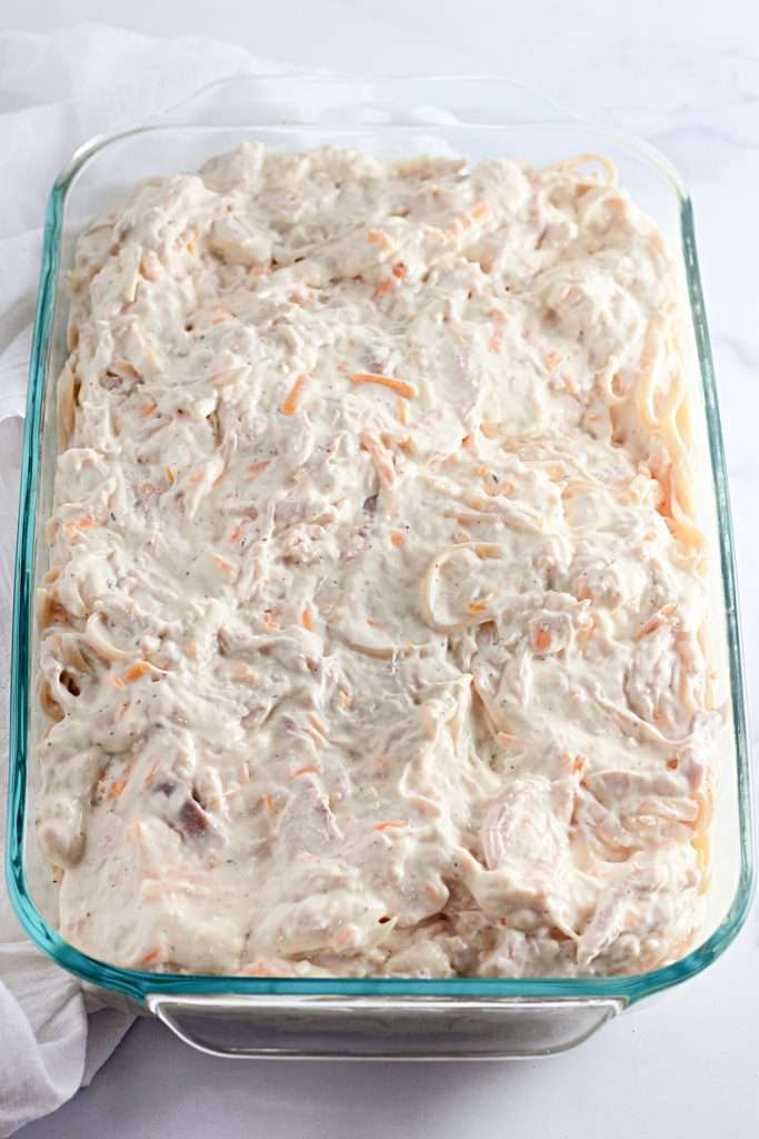 Transfer to prepared casserole dish
