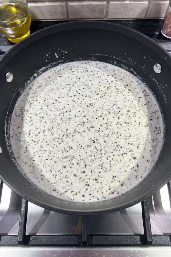 Simmer until cream cheese is melted.