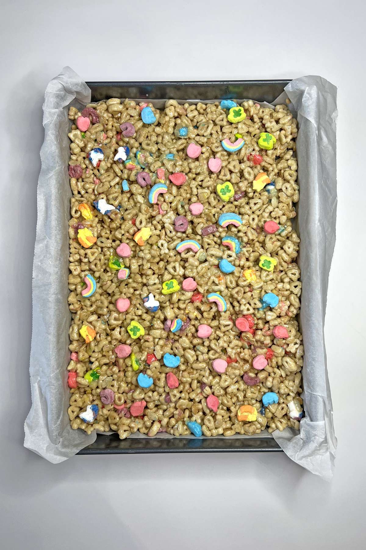 Add extra marshmallows to the top before it sets
