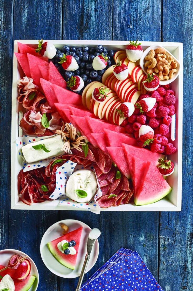 Patriotic Charcuterie Board