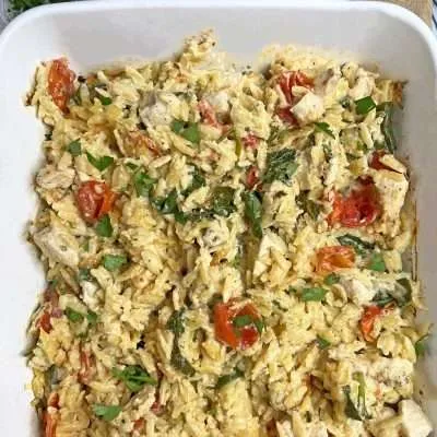 Baked Chicken Orzo