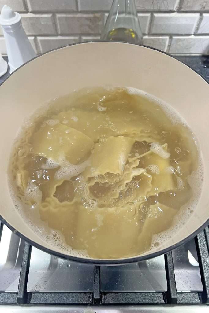 Prepare lasagna noodles