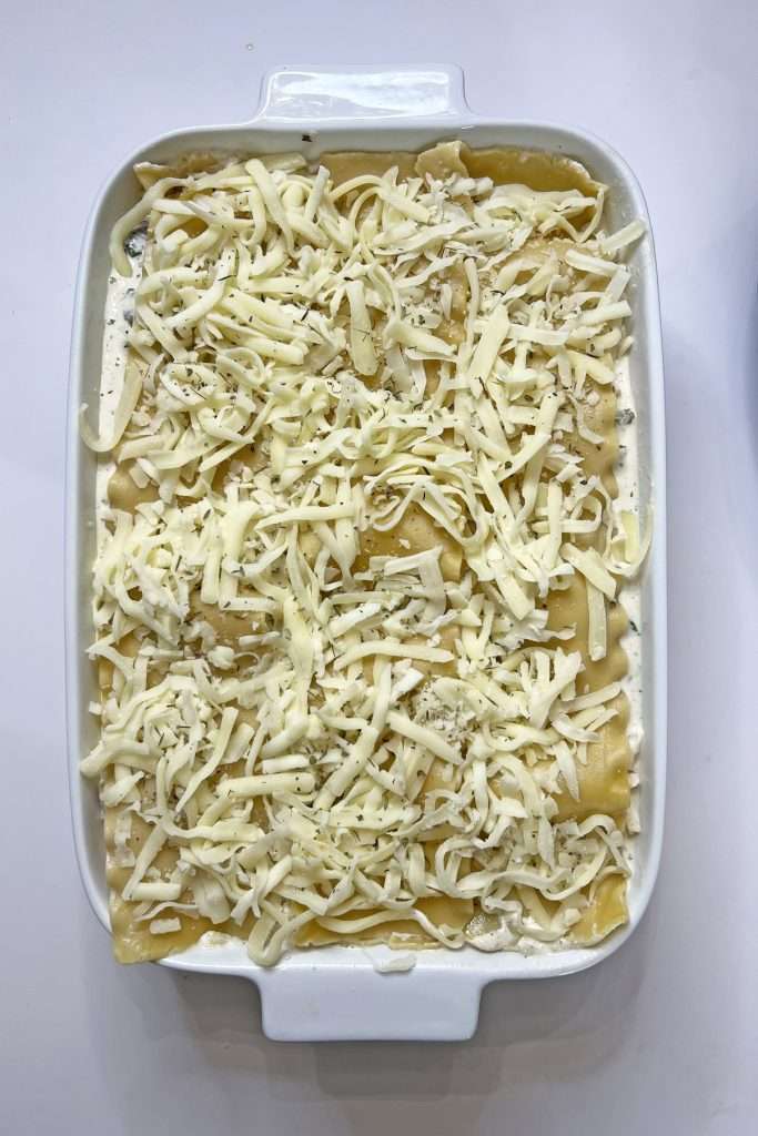 Season the top with Italian seasoning.