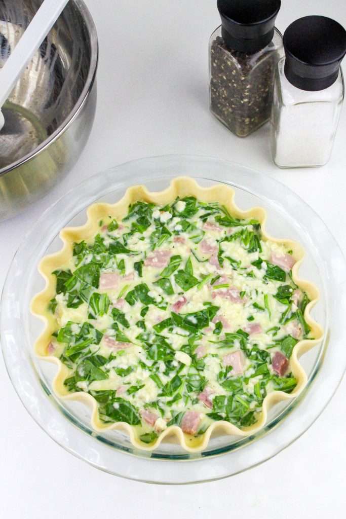 Pour into pie crust