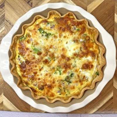 Quiche with Bacon and Broccoli