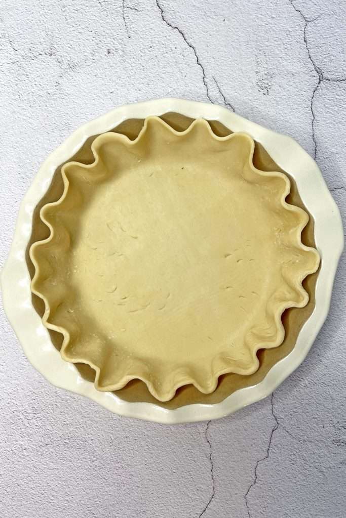 Prepare pie crust.