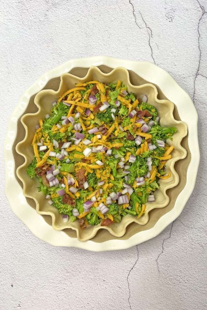 Add chopped red onion to the top.