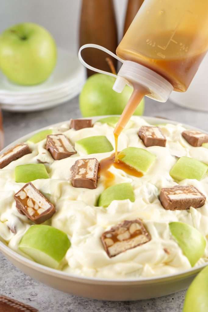 Drizzle with caramel sauce