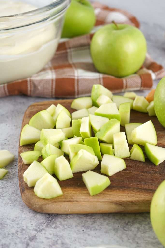 Dice apples