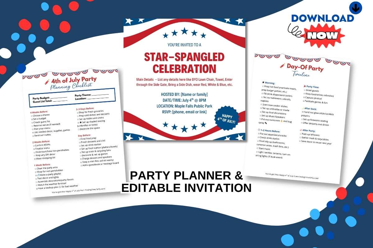 4th of July Party Planner Checklist