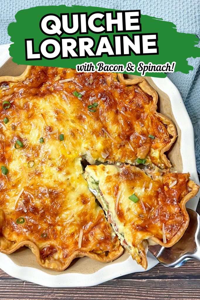 Quiche Lorraine with Spinach and Bacon