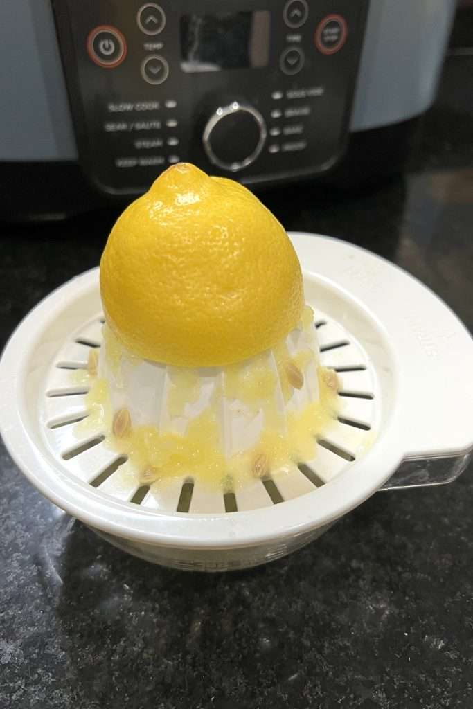 Juice a fresh lemon