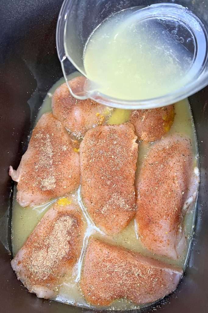 Pour in lemon juice