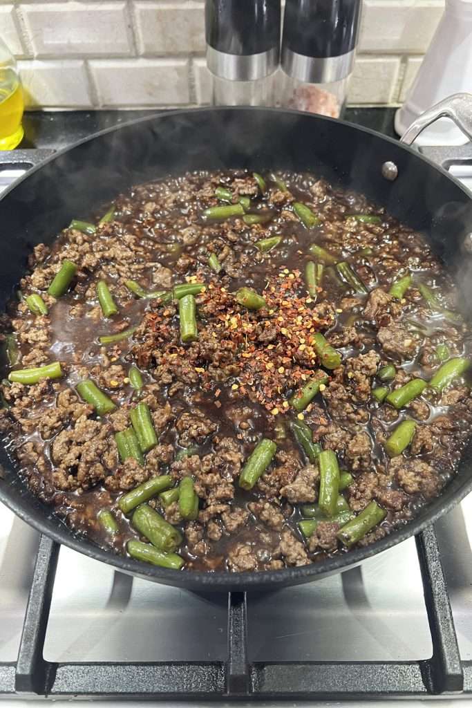 Add red pepper flakes.