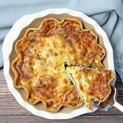Quiche Lorraine with Spinach and Bacon