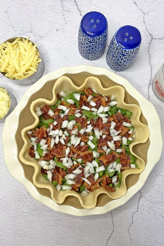 Add a layer of diced onions