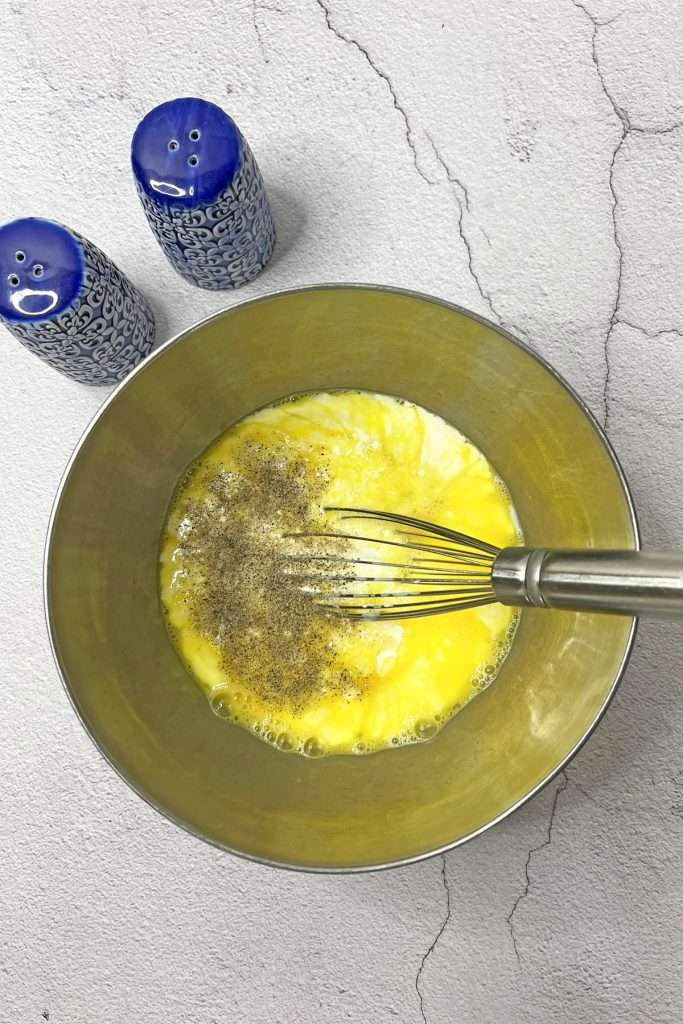 Add seasonings, milk, and cream