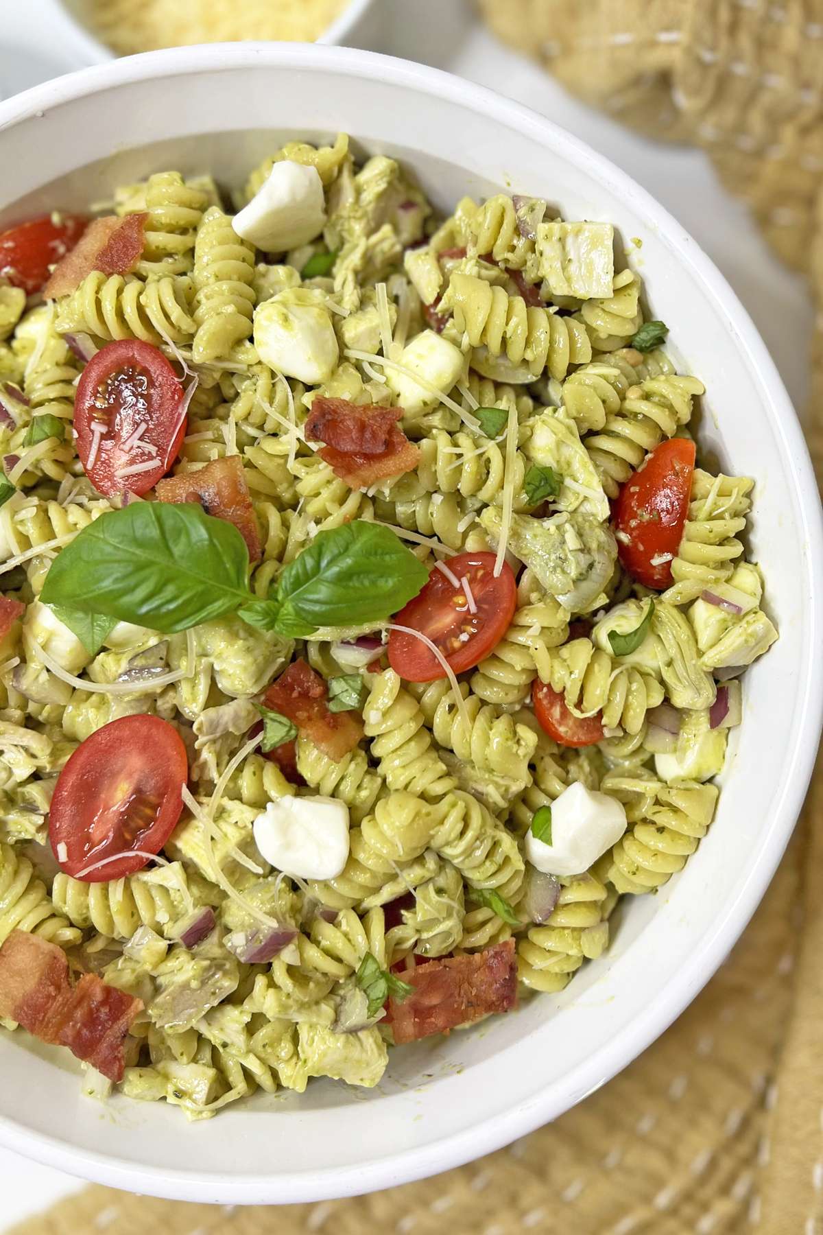 Chicken and Pesto Pasta Salad