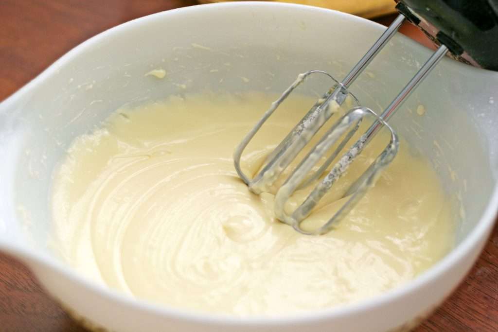 Use an electric mixer and blend until smooth.