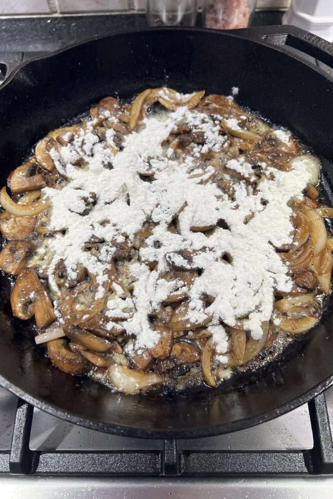 Add flour.