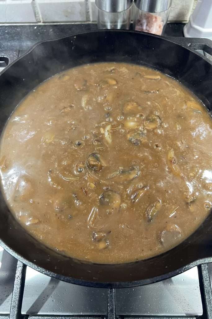 Cook until gravy thickens.