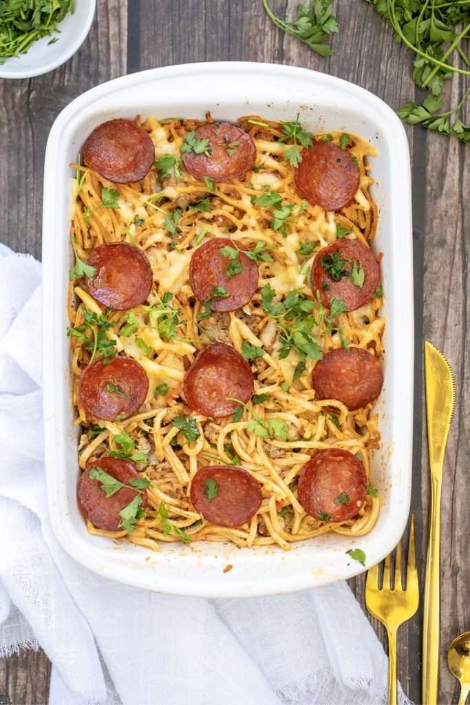 Spaghetti Pizza