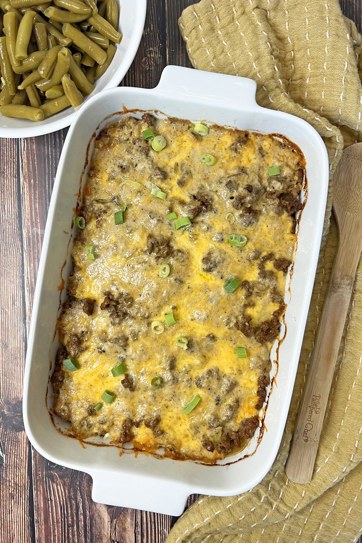 Cheesy Hamburger Potato Casserole