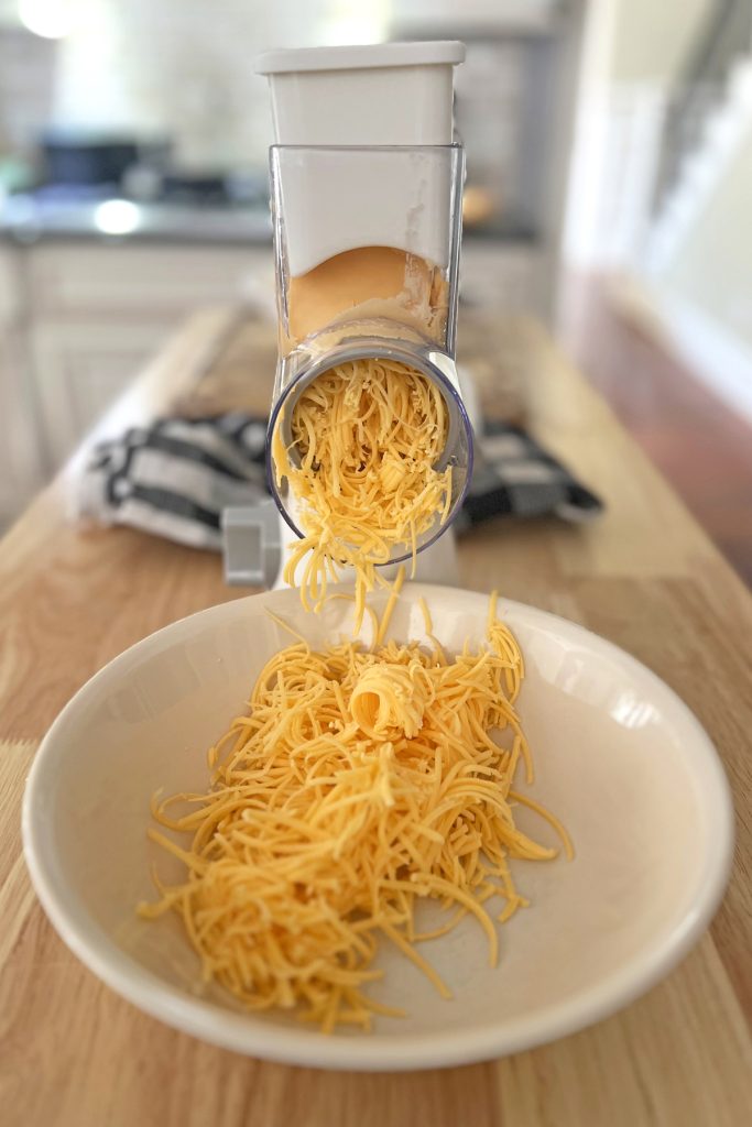 shredding cheese