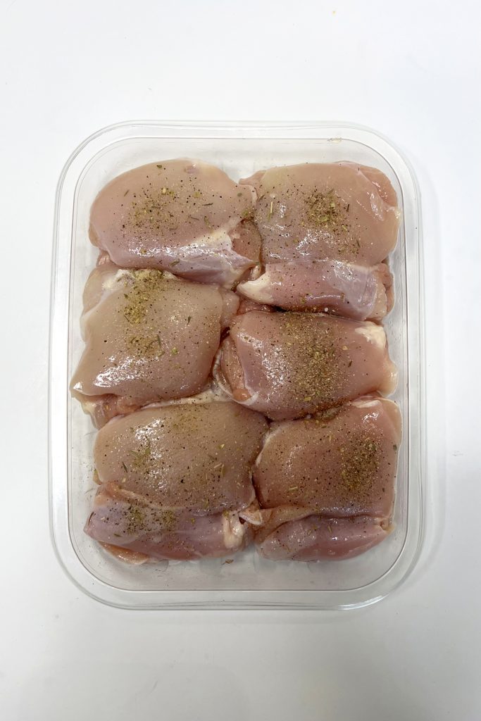 Seasoned chicken thighs