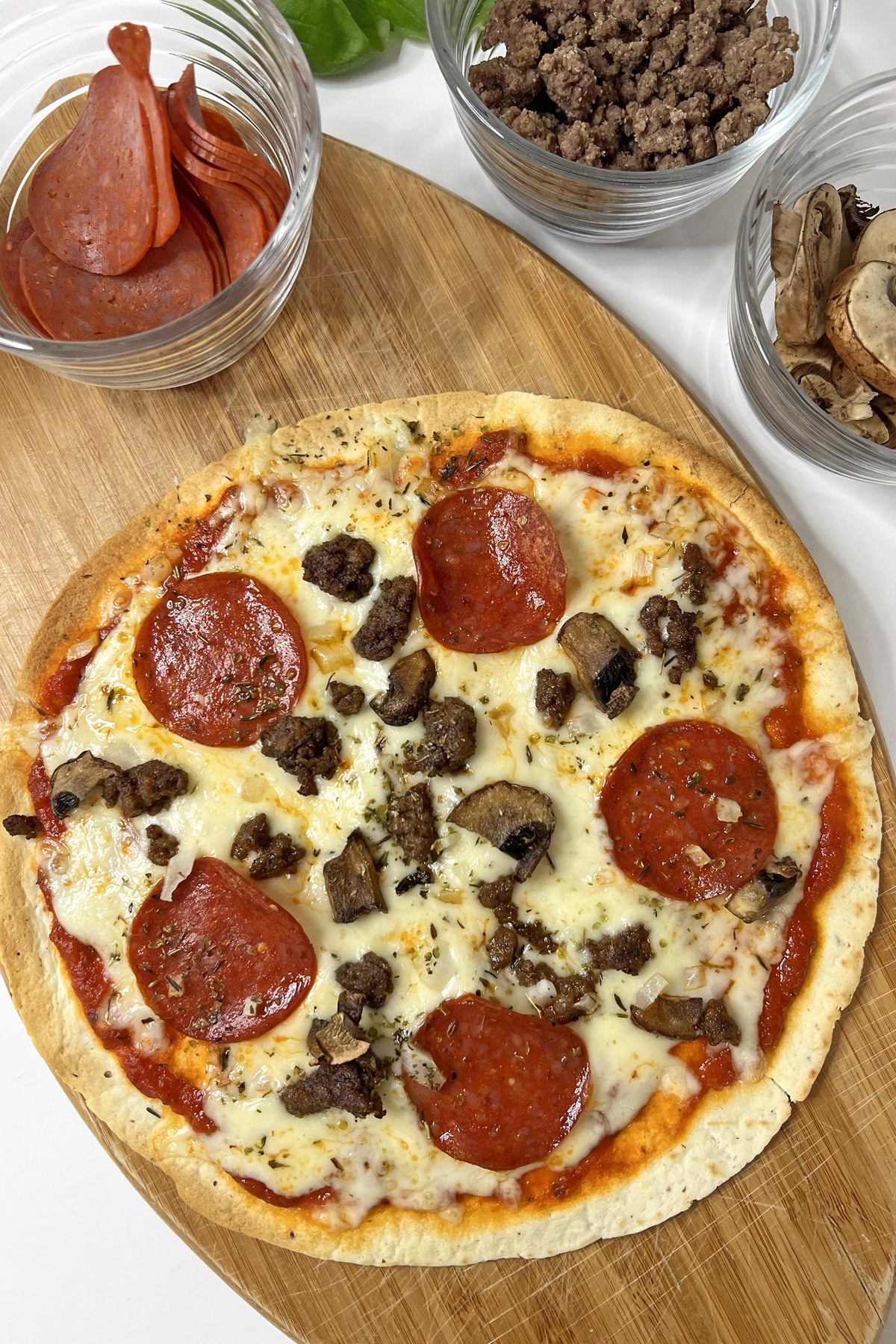 Air Fryer Tortilla Pizza