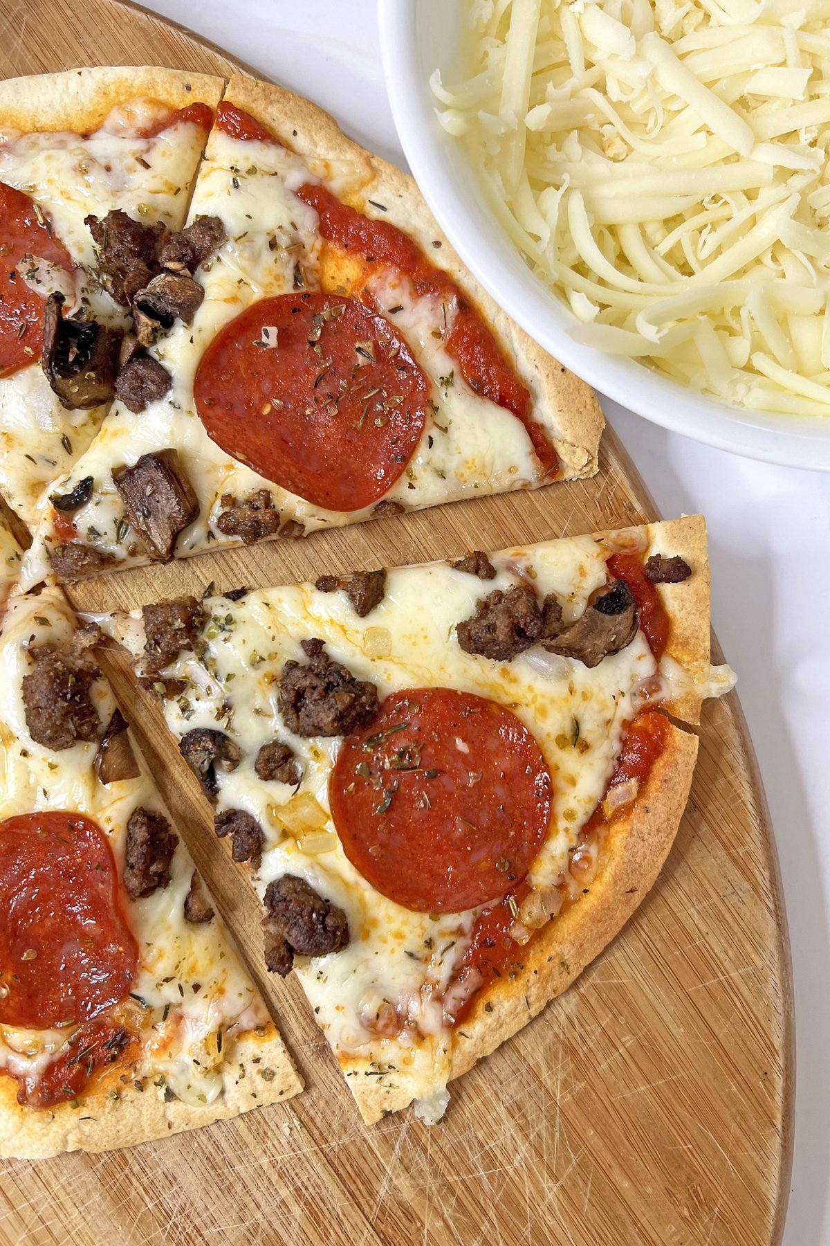 Air Fryer Tortilla Pizza