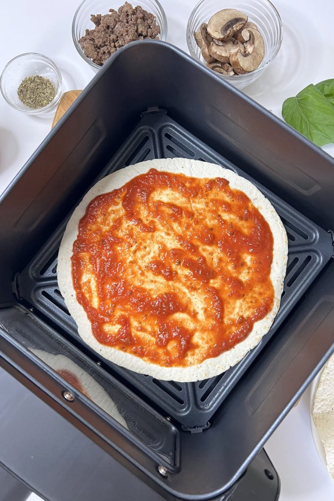 Place into the air fryer.
