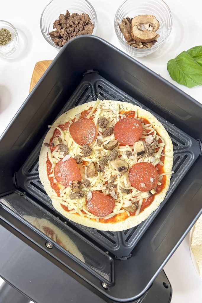 Spray with nonstick cooking spray and add seasonings.