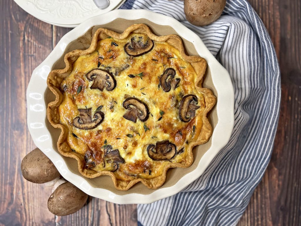 Bacon and Mushroom Quiche