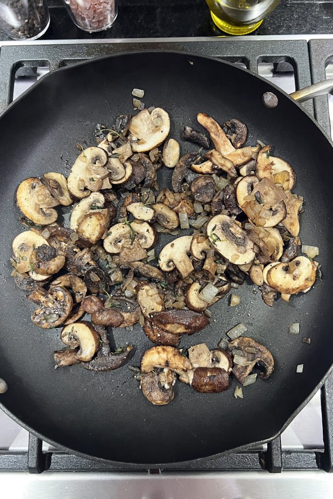 Saute the veggies.